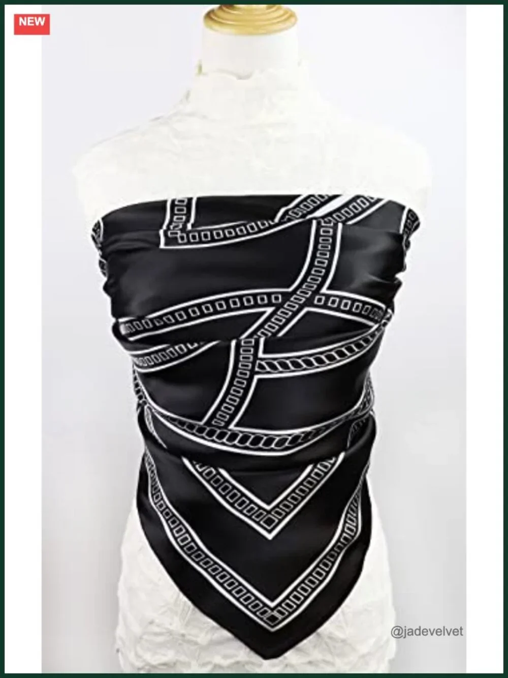Satin Head Scarf for Women Silk Like Hair Wrap 35x35 Square Bandana